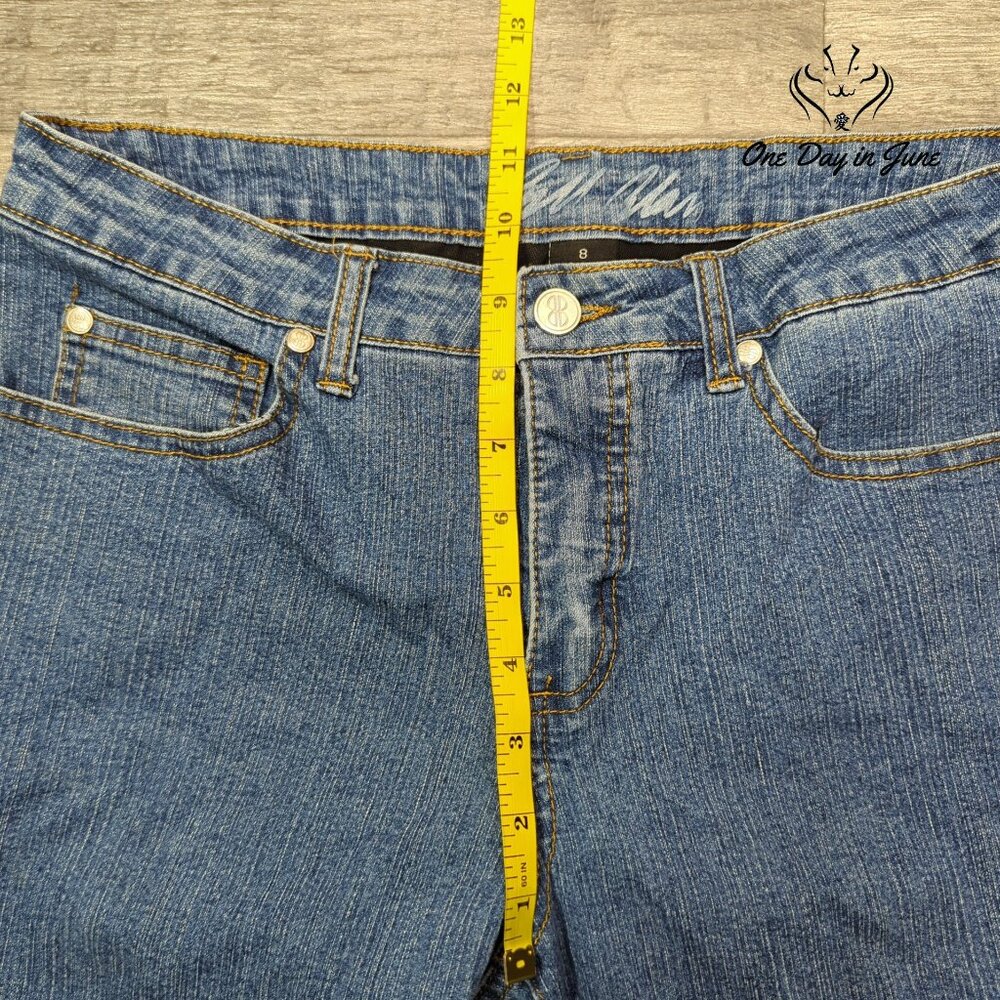 Bill Blass Stretch Bootcut Jeans Size 8 - Picture 4 of 6